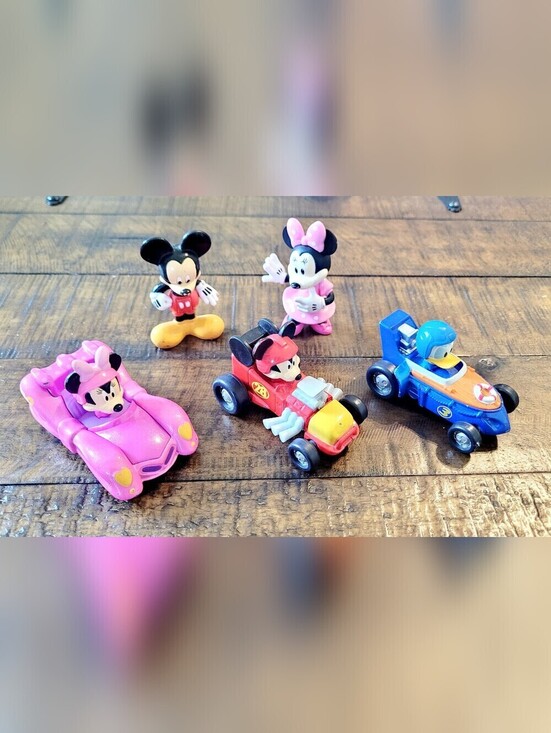 Disney Other - Disney Mickey Minnie Mouse Toy Lot Mattel Cars Figures race Cars 2016 BUNDLE